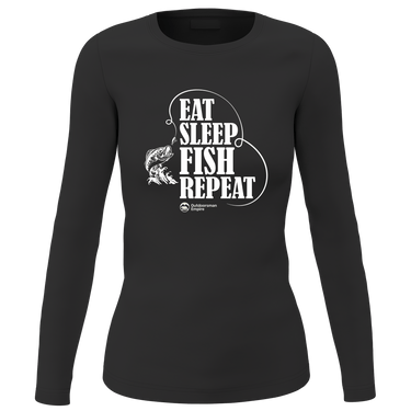 Eat Sleep Fish Repeat Women Long Sleeve Shirt
